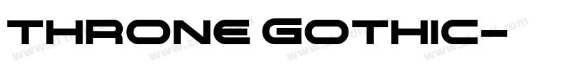 throne Gothic字体转换